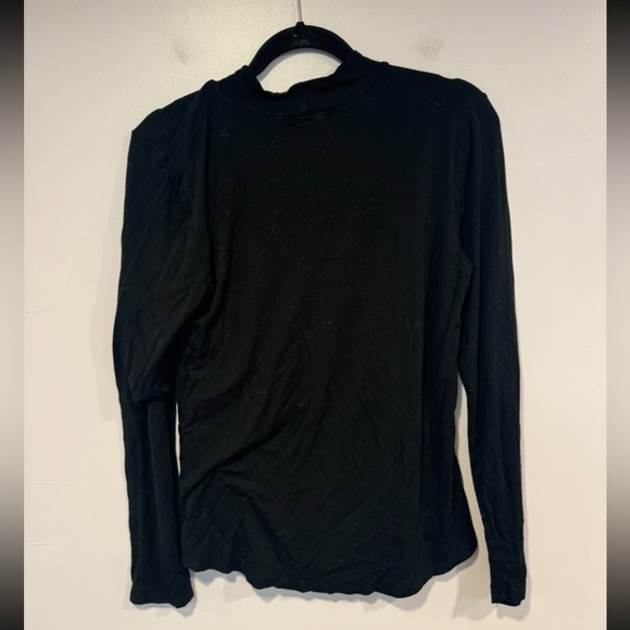 Black Mock neck Maurice’s soft long sleeve - Picture 3 of 3